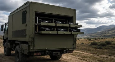 Drone drawers on military vehicles